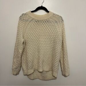 H&M • Cream Crew Neck Sweater
